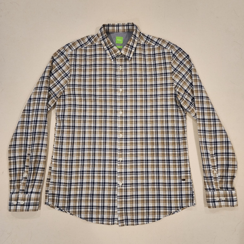 Hugo Boss Regular Fit Button Down L - Picture 2 of 5